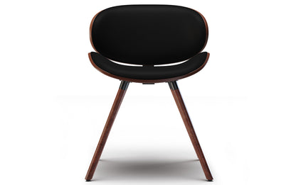 Black/Dark Brown Vegan Leather | Marana / Watkins 7 Piece Dining Set