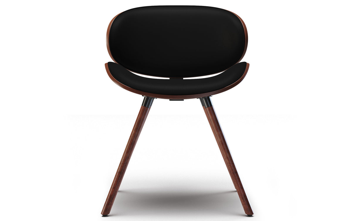 Black Vegan Leather | Marana / Draper 5-Piece Dining Set
