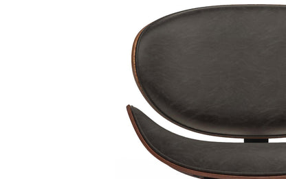 Distressed Brown Distressed Vegan Leather | Marana / Draper 7-Piece Dining Set