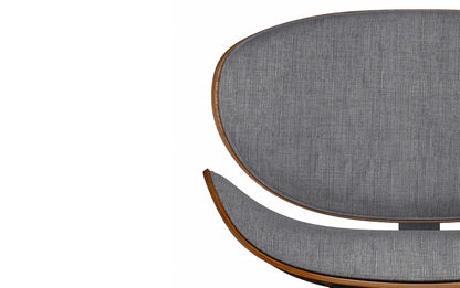 Grey Linen Style Fabric | Marana / Draper 5-Piece Dining Set