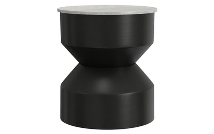 White Marble/Black | Maxine Side Table