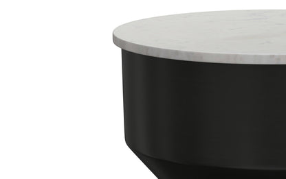 White Marble/Black | Maxine Side Table
