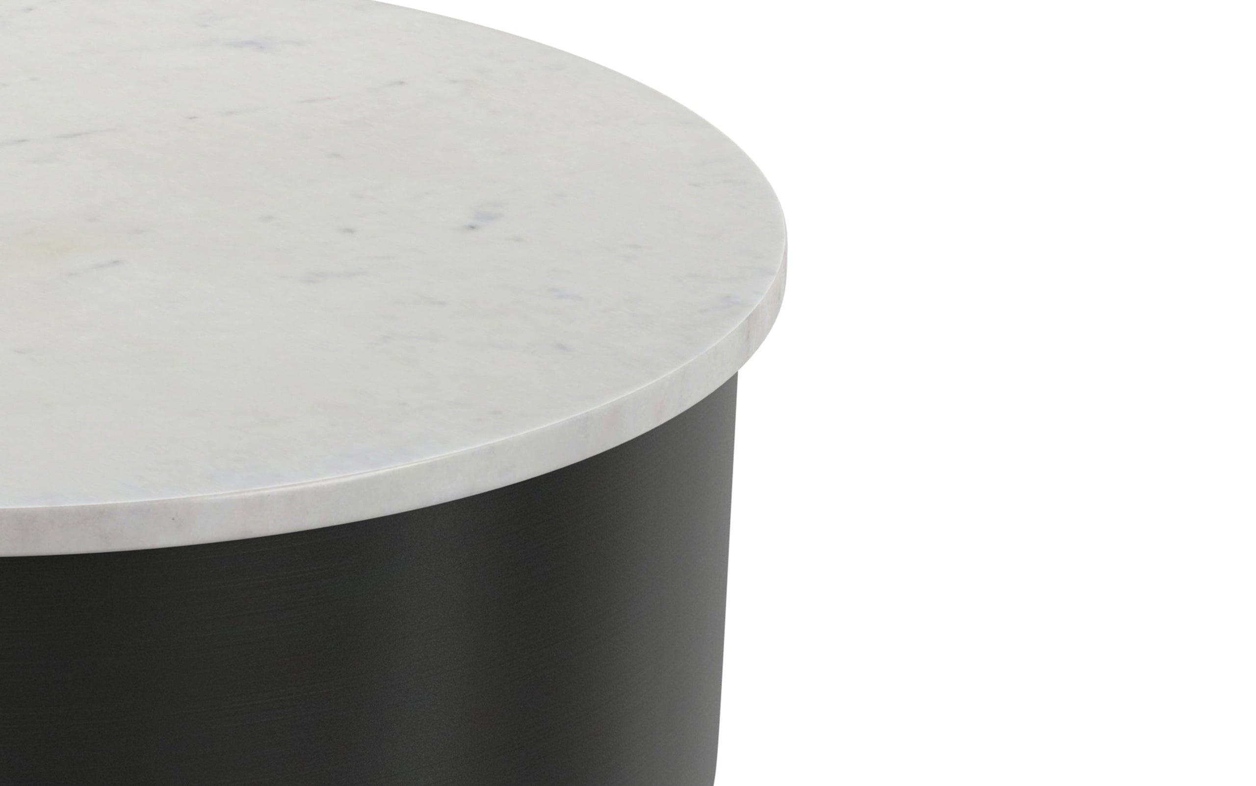 White Marble/Black | Maxine Side Table