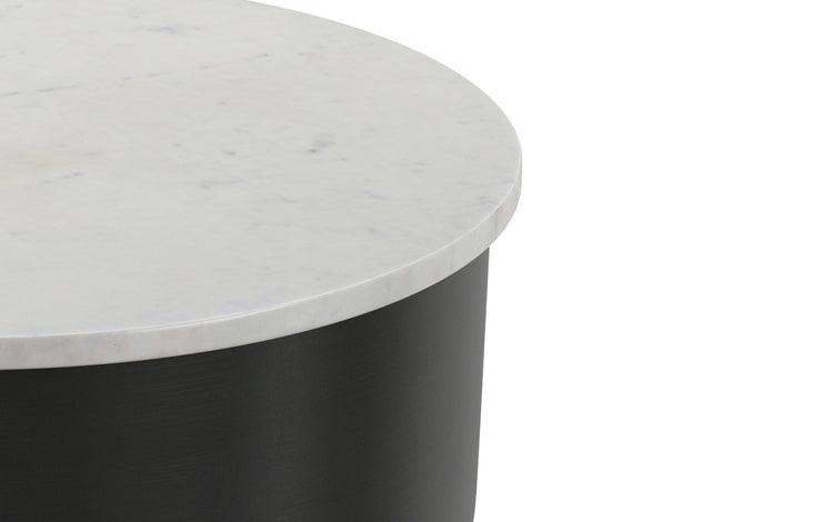 White Marble/Black | Maxine Side Table