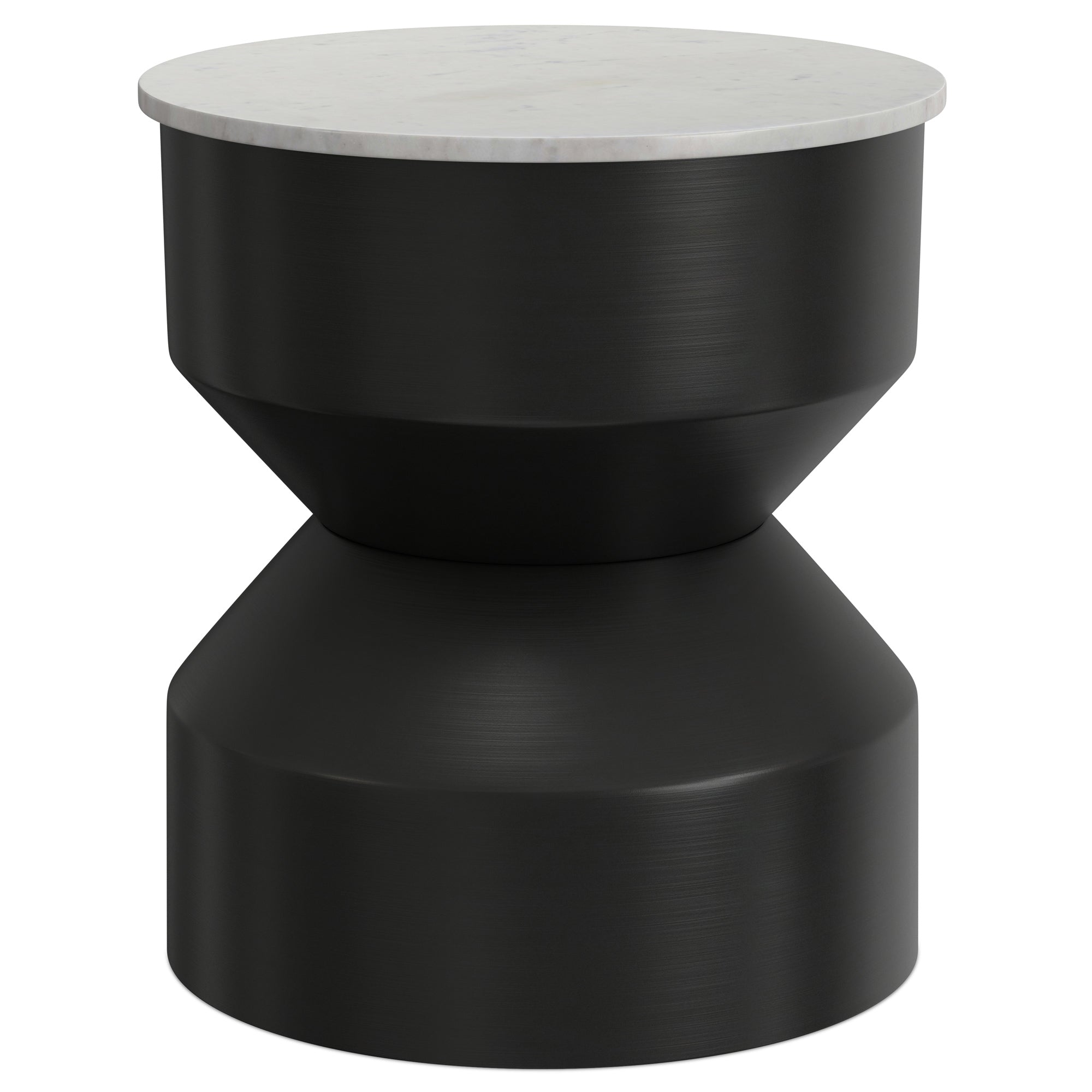 White Marble/Black | Maxine Side Table