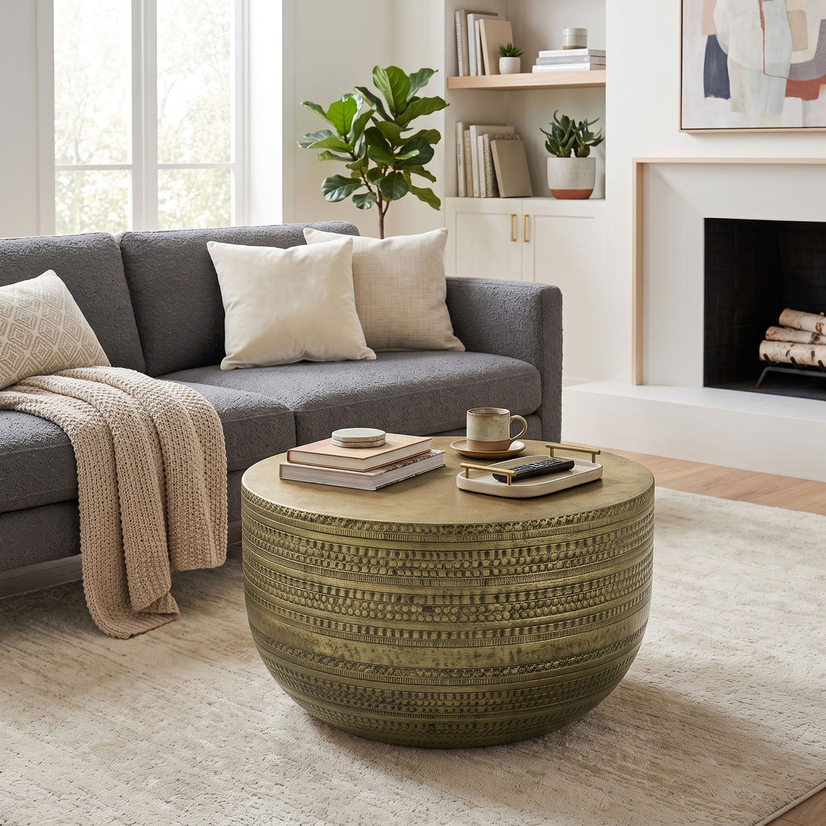 Antique Gold | Johnsen Metal Coffee Table