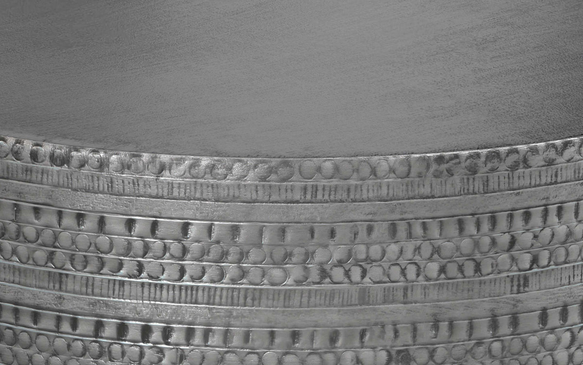 Antique Silver | Johnsen Metal Coffee Table