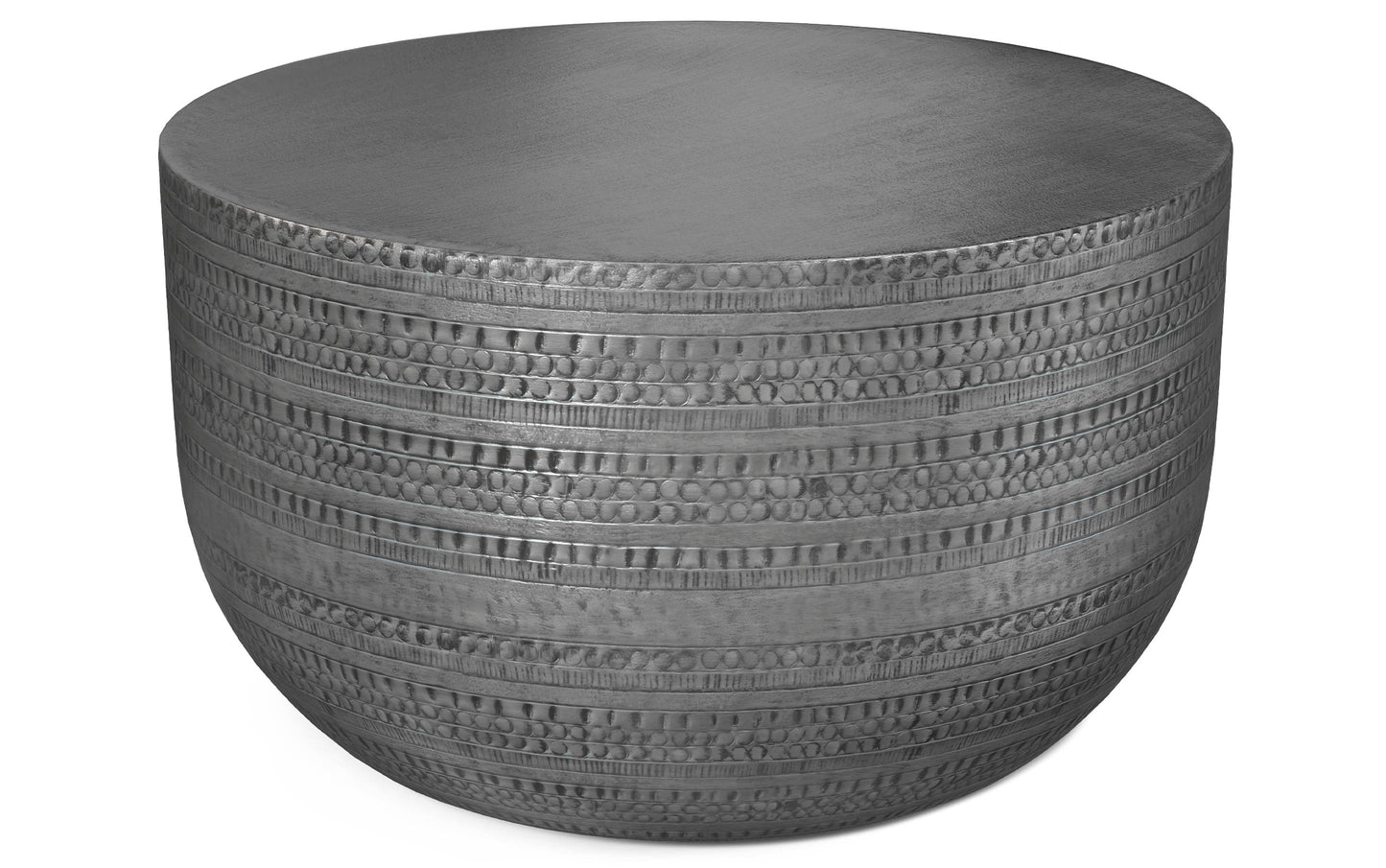 Antique Silver | Johnsen Metal Coffee Table