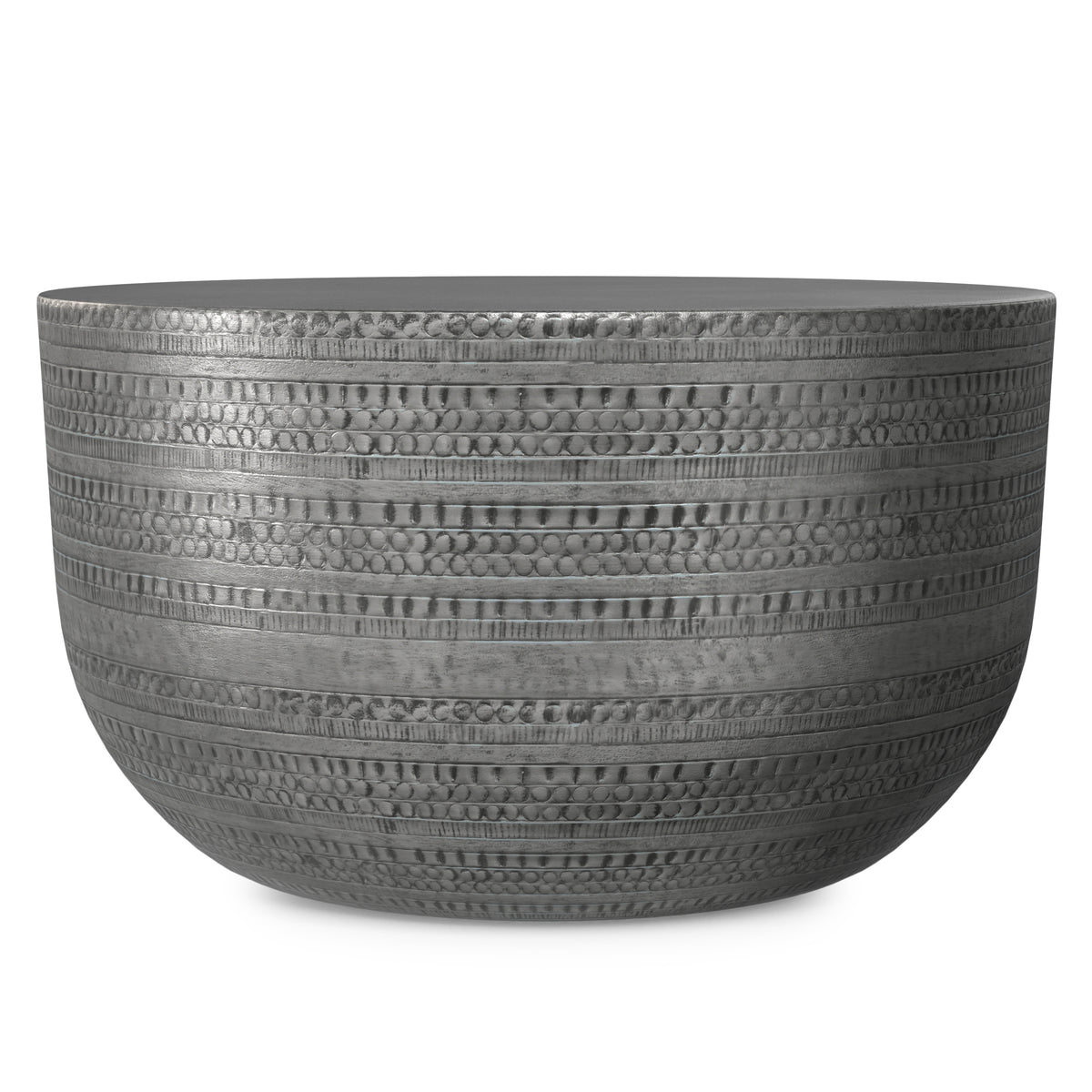 Antique Silver | Johnsen Metal Coffee Table