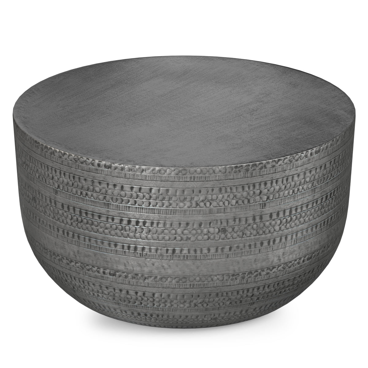 Antique Silver | Johnsen Metal Coffee Table