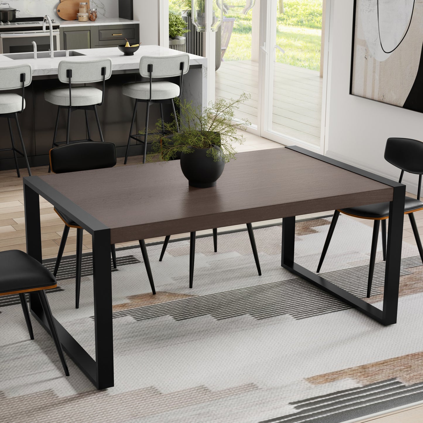 Smoky Grey | McKenzie Dining Table in Mango