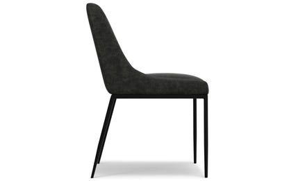 Distressed Slate Grey Distressed Vegan Leather | Melody Dining Chair ( Set of 2 )