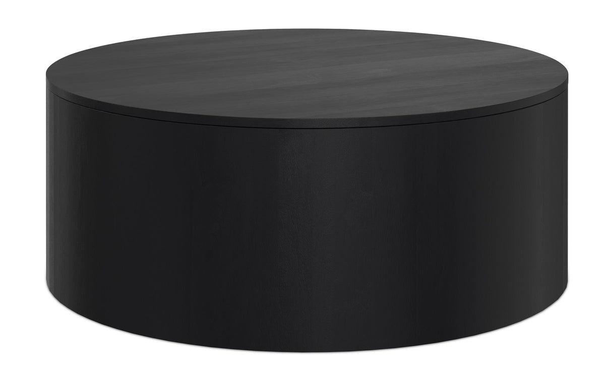 Black | Millbury Drum Coffee Table
