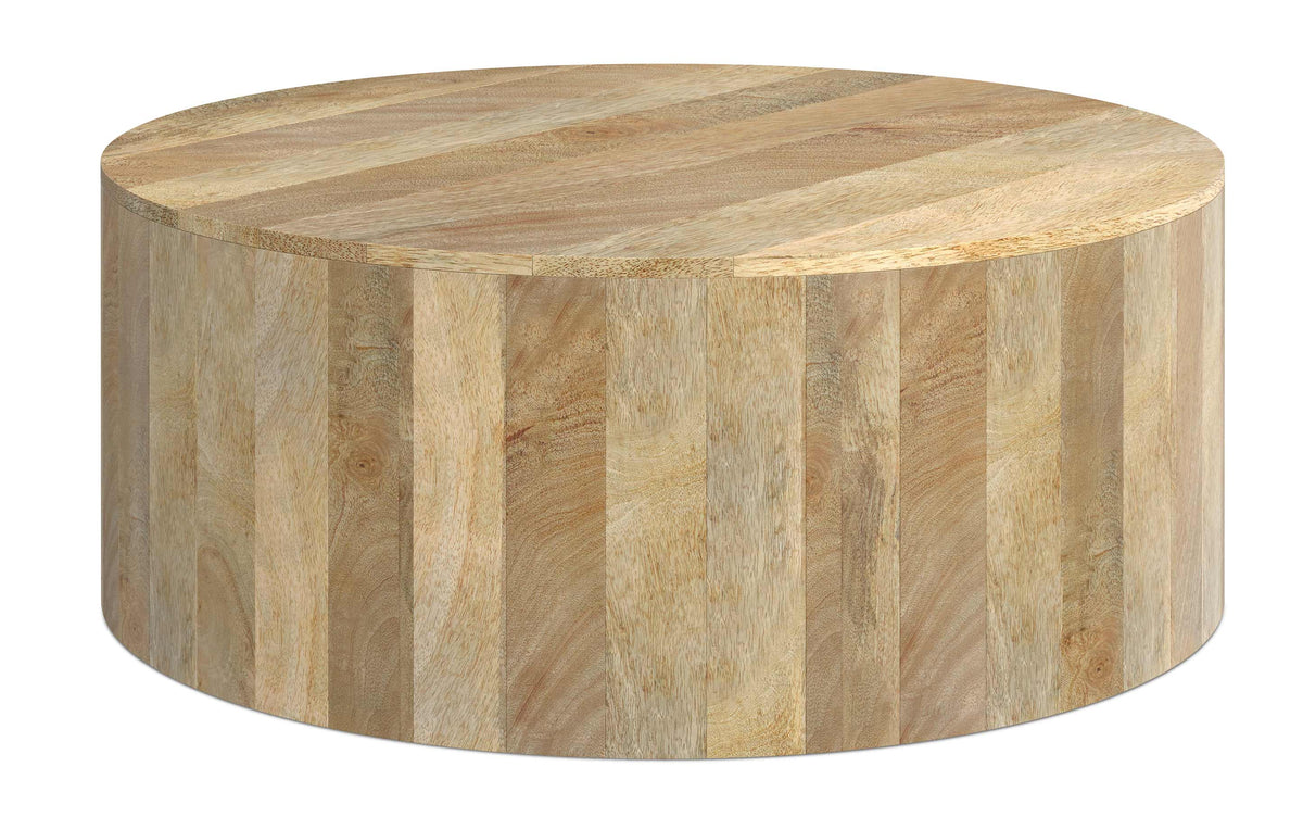 Refined Natural | Millbury Drum Coffee Table
