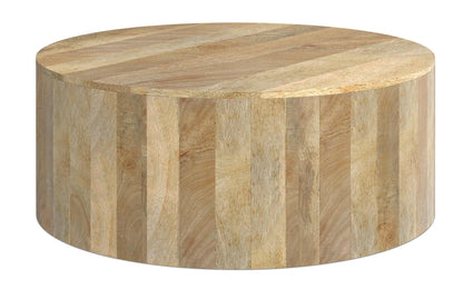 Refined Natural | Millbury Drum Coffee Table