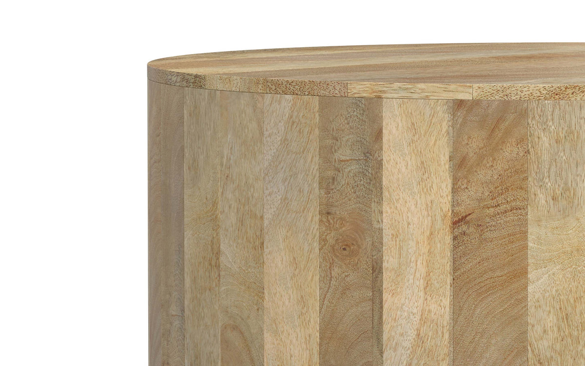 Refined Natural | Millbury Drum Coffee Table