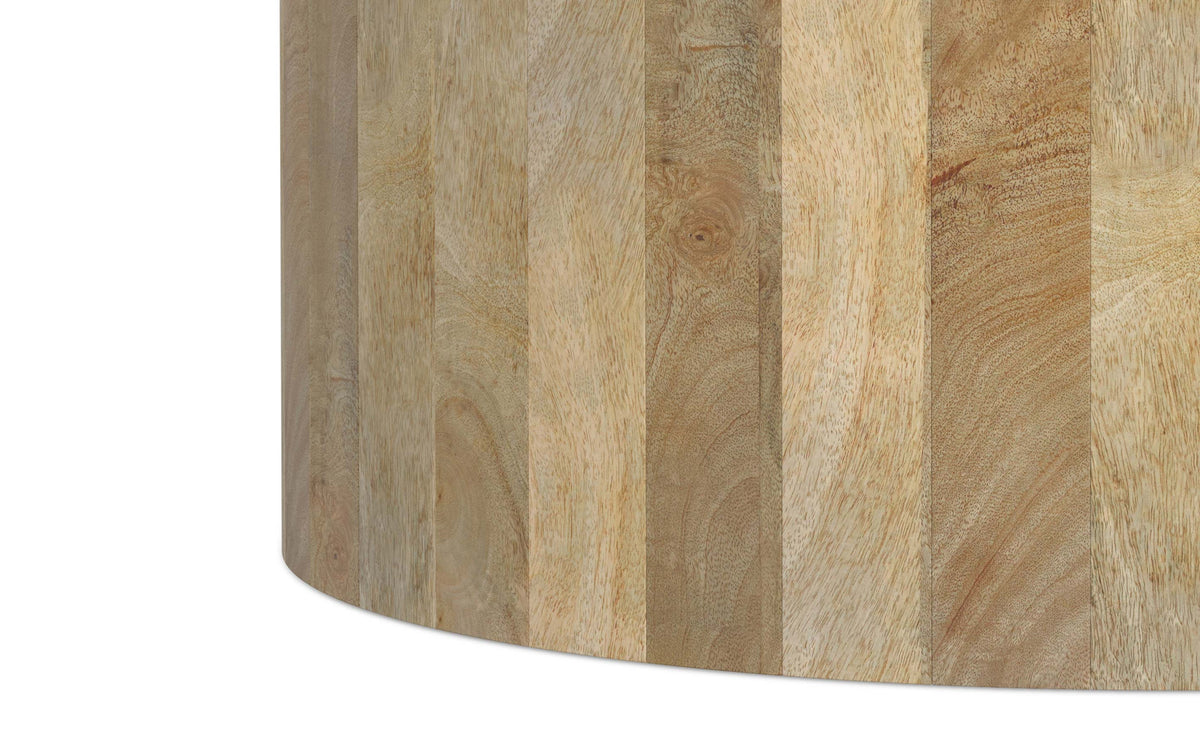 Refined Natural | Millbury Drum Coffee Table