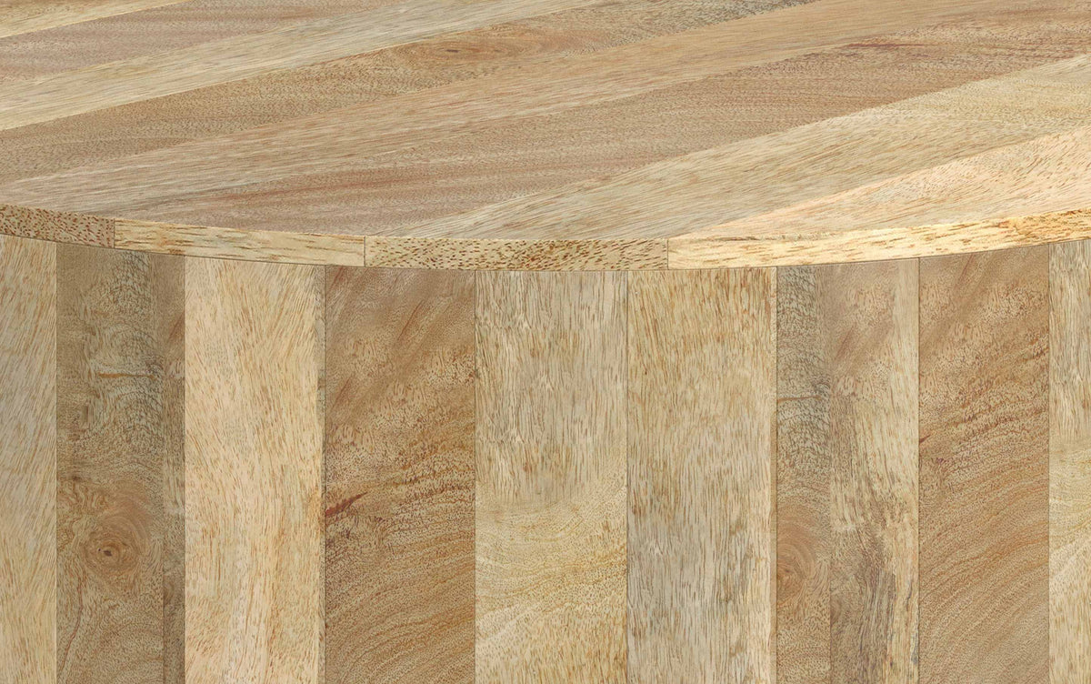 Refined Natural | Millbury Drum Coffee Table