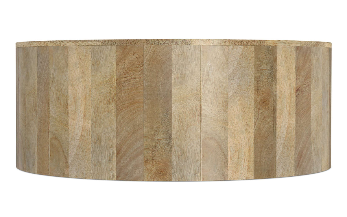 Refined Natural | Millbury Drum Coffee Table