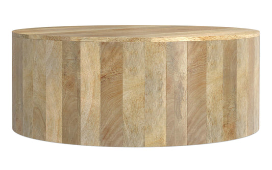 Refined Natural | Millbury Drum Coffee Table