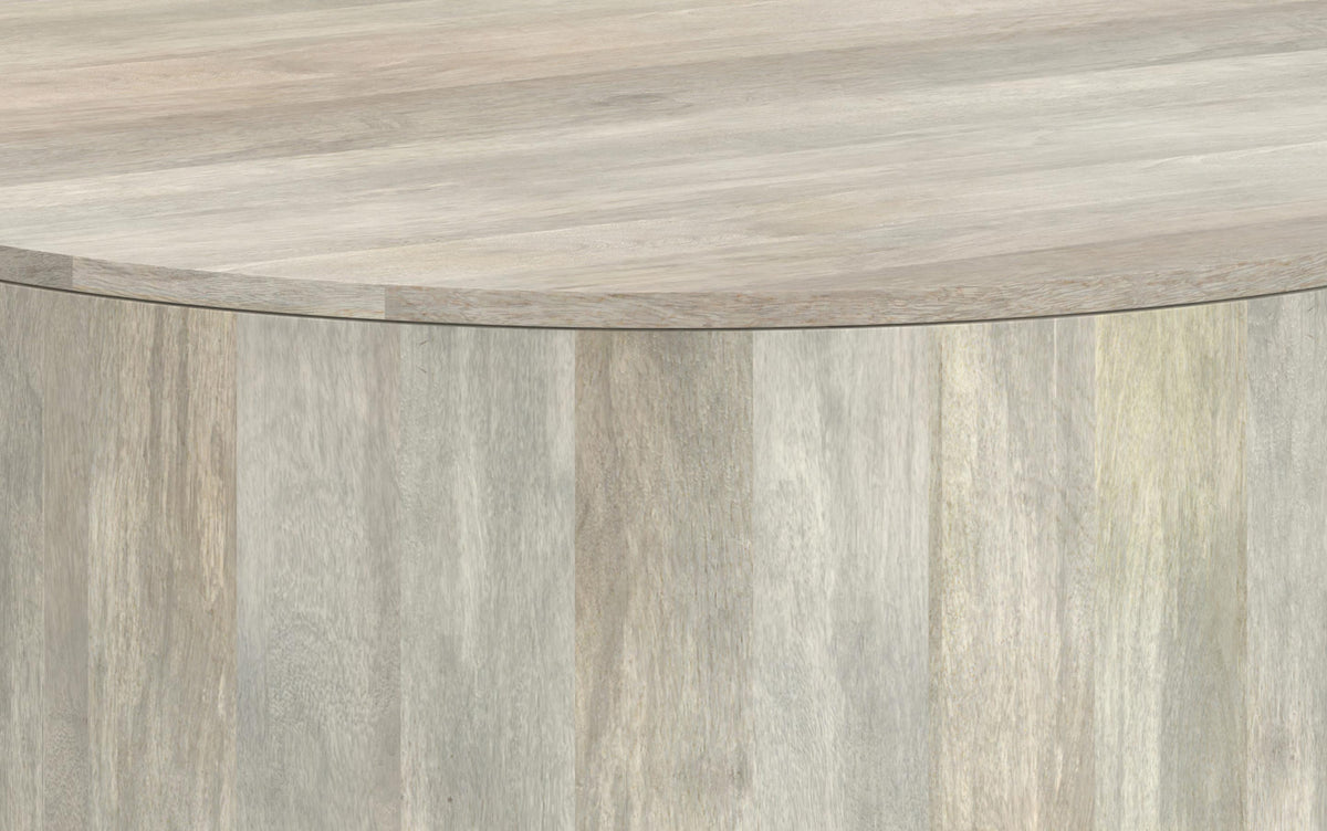 White Wash | Millbury Drum Coffee Table