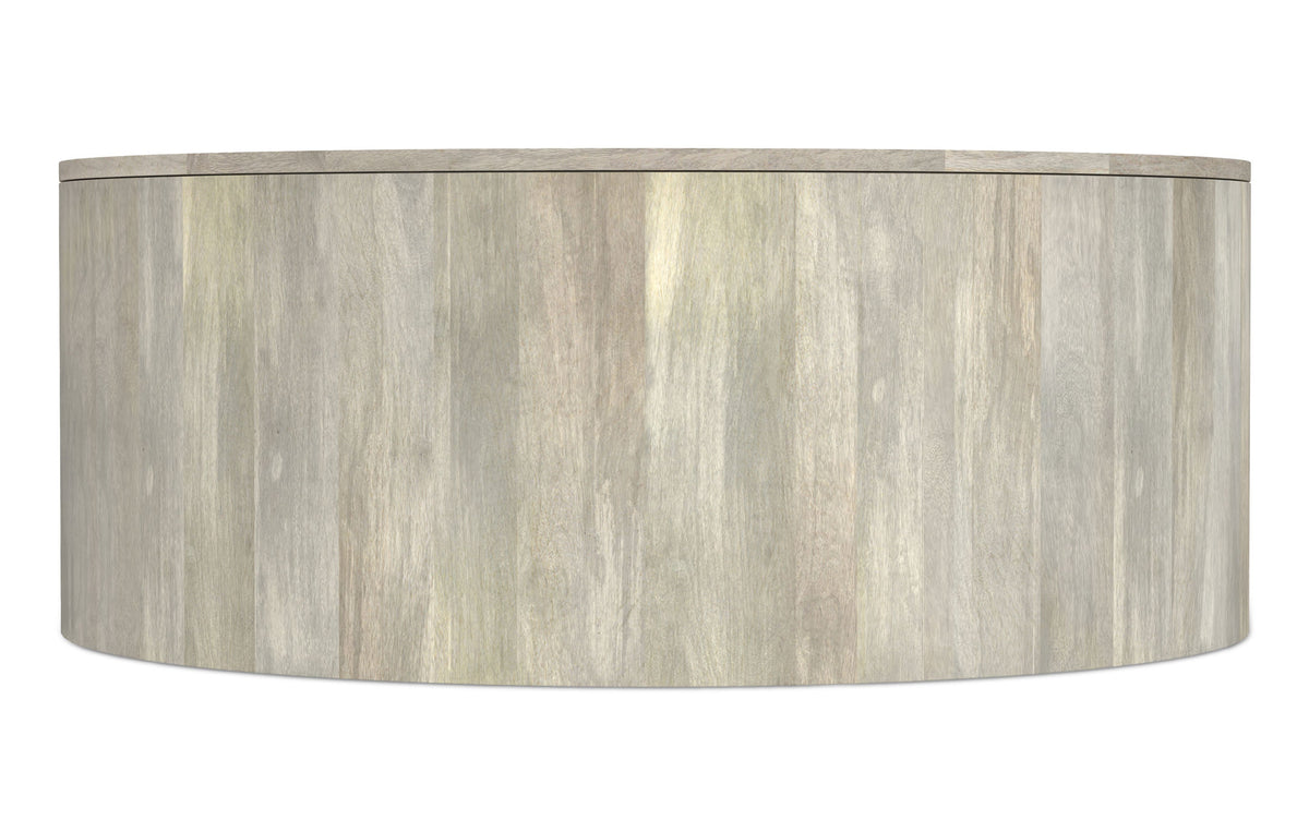 White Wash | Millbury Drum Coffee Table