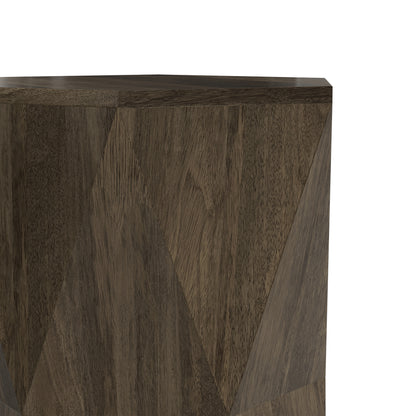 Ash Grey | Mckinley 16 inch Hexagon Geometric Accent Table
