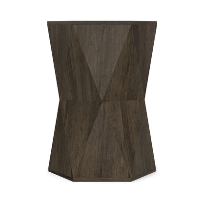 Ash Grey | Mckinley 16 inch Hexagon Geometric Accent Table
