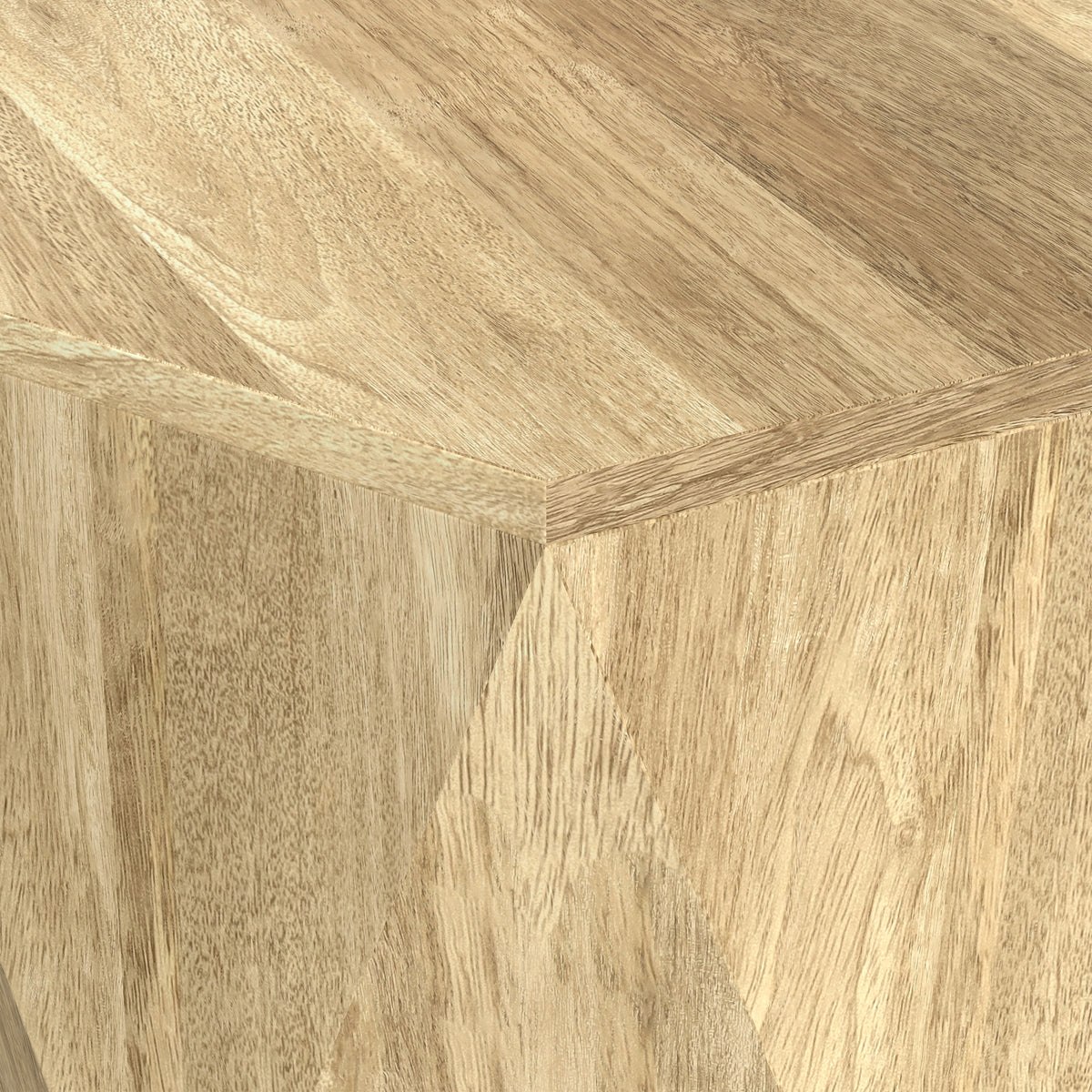 Refined Natural | Mckinley 16 inch Hexagon Geometric Accent Table