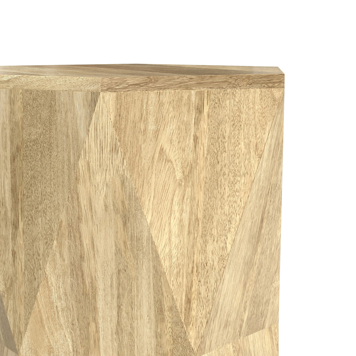 Refined Natural | Mckinley 16 inch Hexagon Geometric Accent Table