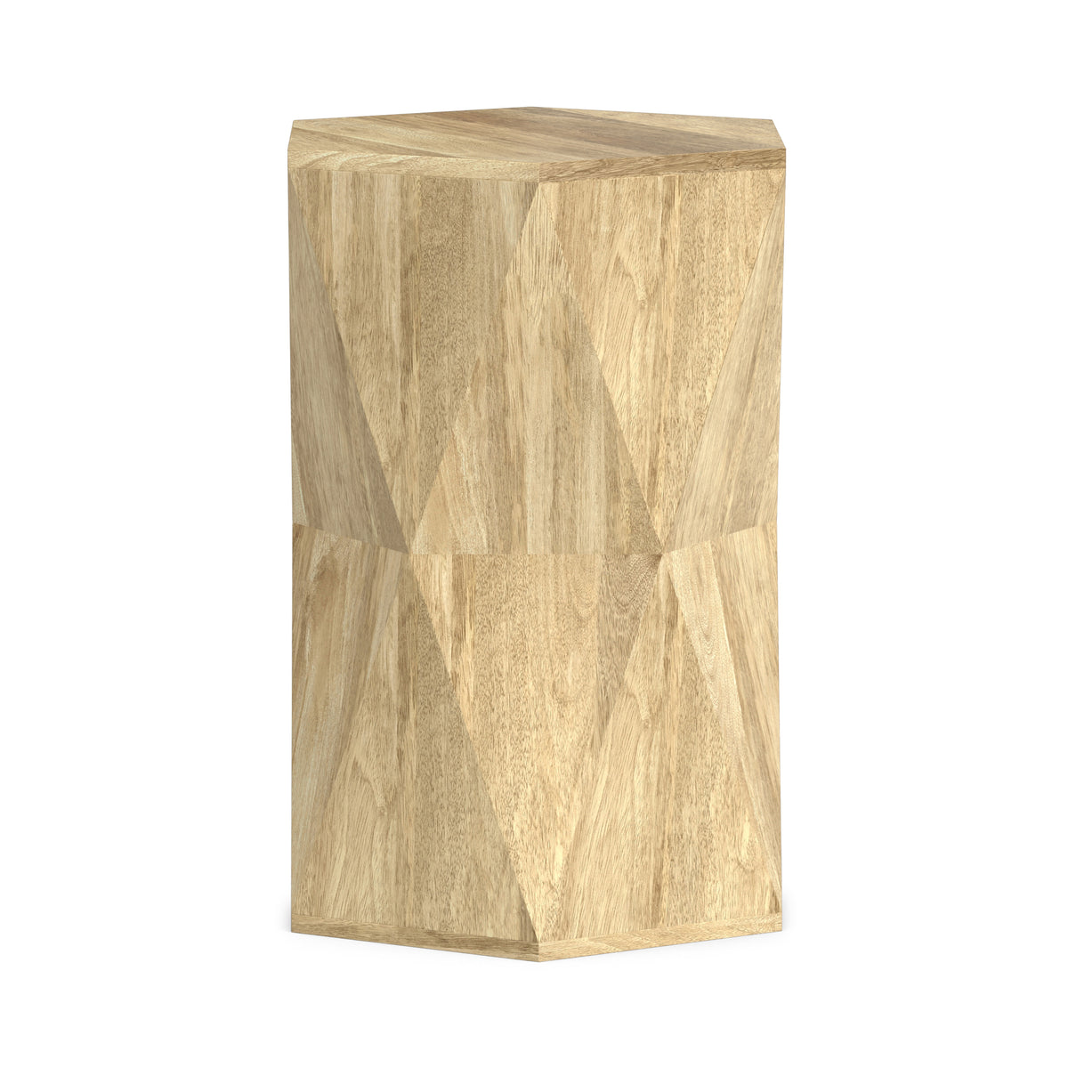 Refined Natural | Mckinley 16 inch Hexagon Geometric Accent Table