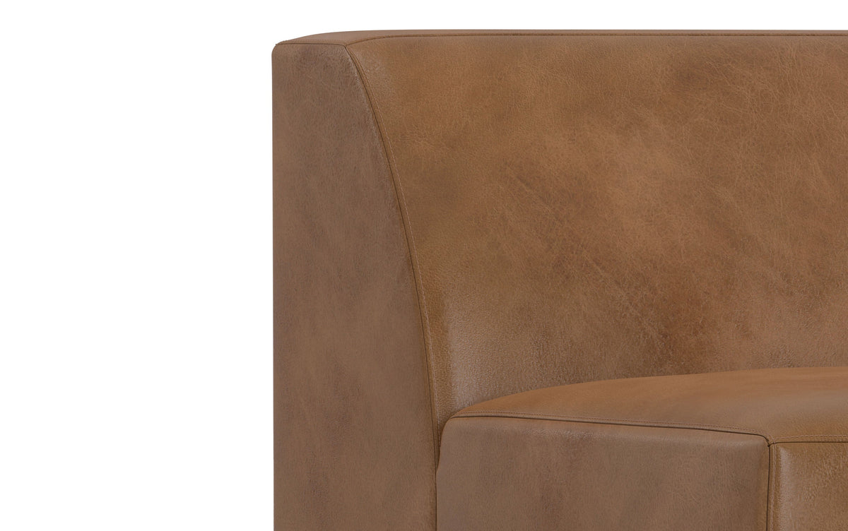Caramel Brown Genuine Leather | Rex Center Module in Genuine Leather