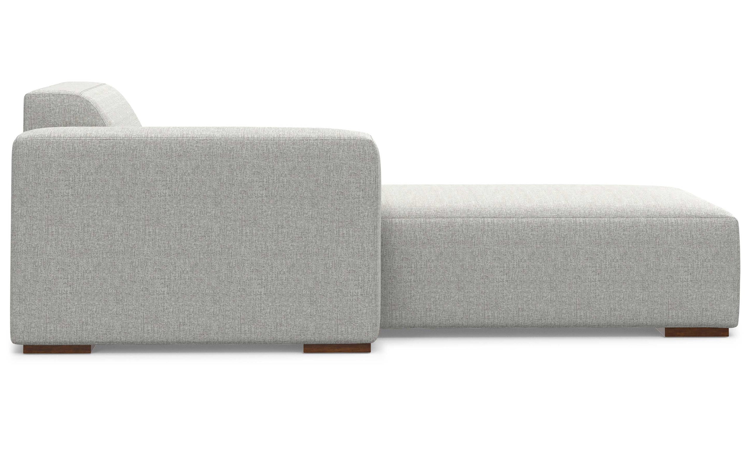 Pale Grey Performance Fabric | Rex Left Chaise Module in Performance Fabric