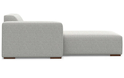 Pale Grey Performance Fabric | Rex Left Chaise Module in Performance Fabric