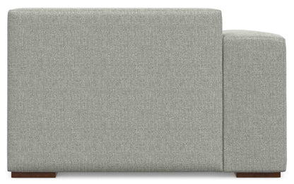 Pale Grey Performance Fabric | Rex Left Chaise Module in Performance Fabric