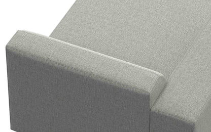 Pale Grey Performance Fabric | Rex Left Chaise Module in Performance Fabric