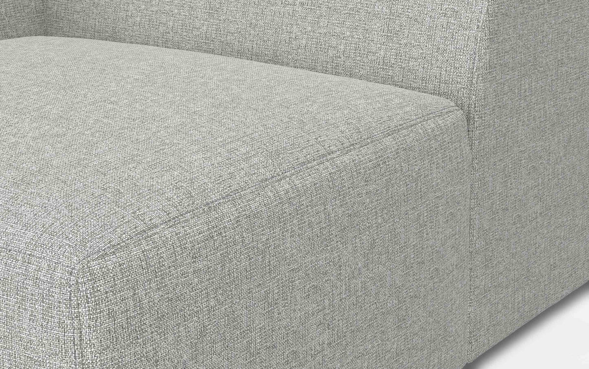 Pale Grey Performance Fabric | Rex Corner Module in Performance Fabric