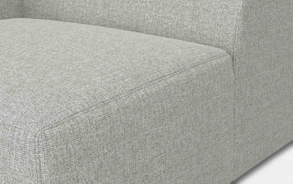 Pale Grey Performance Fabric | Rex Corner Module in Performance Fabric