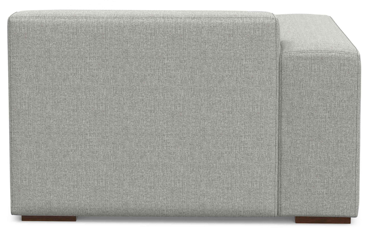 Pale Grey Performance Fabric | Rex Left Arm Module in Performance Fabric