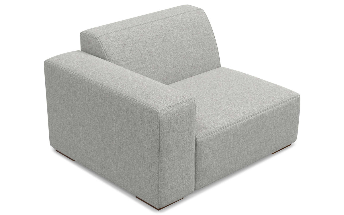Pale Grey Performance Fabric | Rex Left Arm Module in Performance Fabric