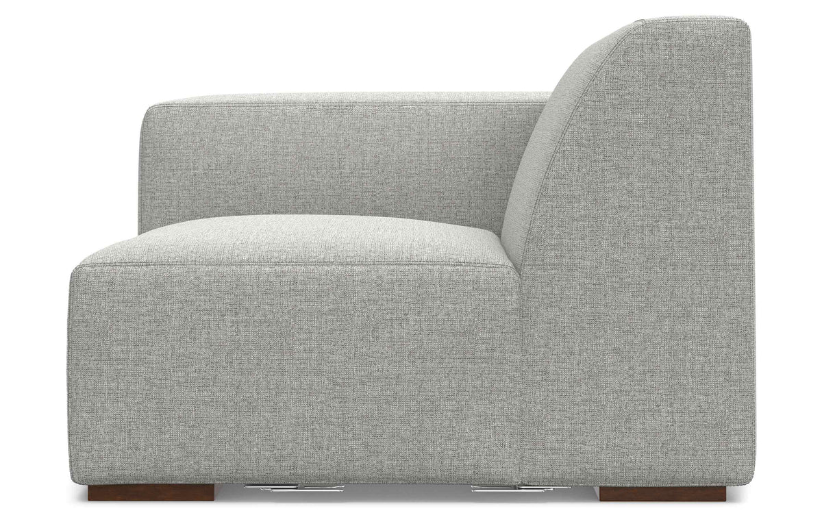 Pale Grey Performance Fabric | Rex Left Arm Module in Performance Fabric