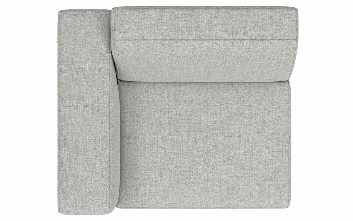 Pale Grey Performance Fabric | Rex Left Arm Module in Performance Fabric