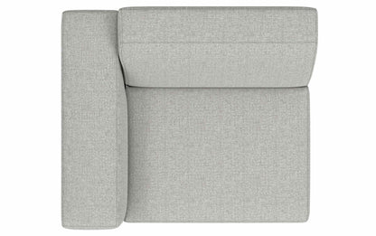 Pale Grey Performance Fabric | Rex Left Arm Module in Performance Fabric