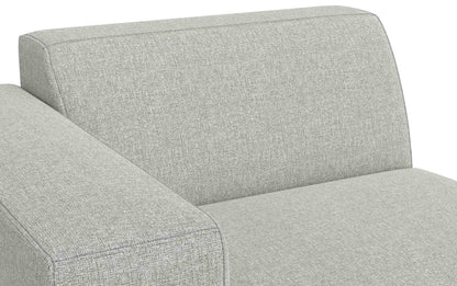 Pale Grey Performance Fabric | Rex Left Arm Module in Performance Fabric