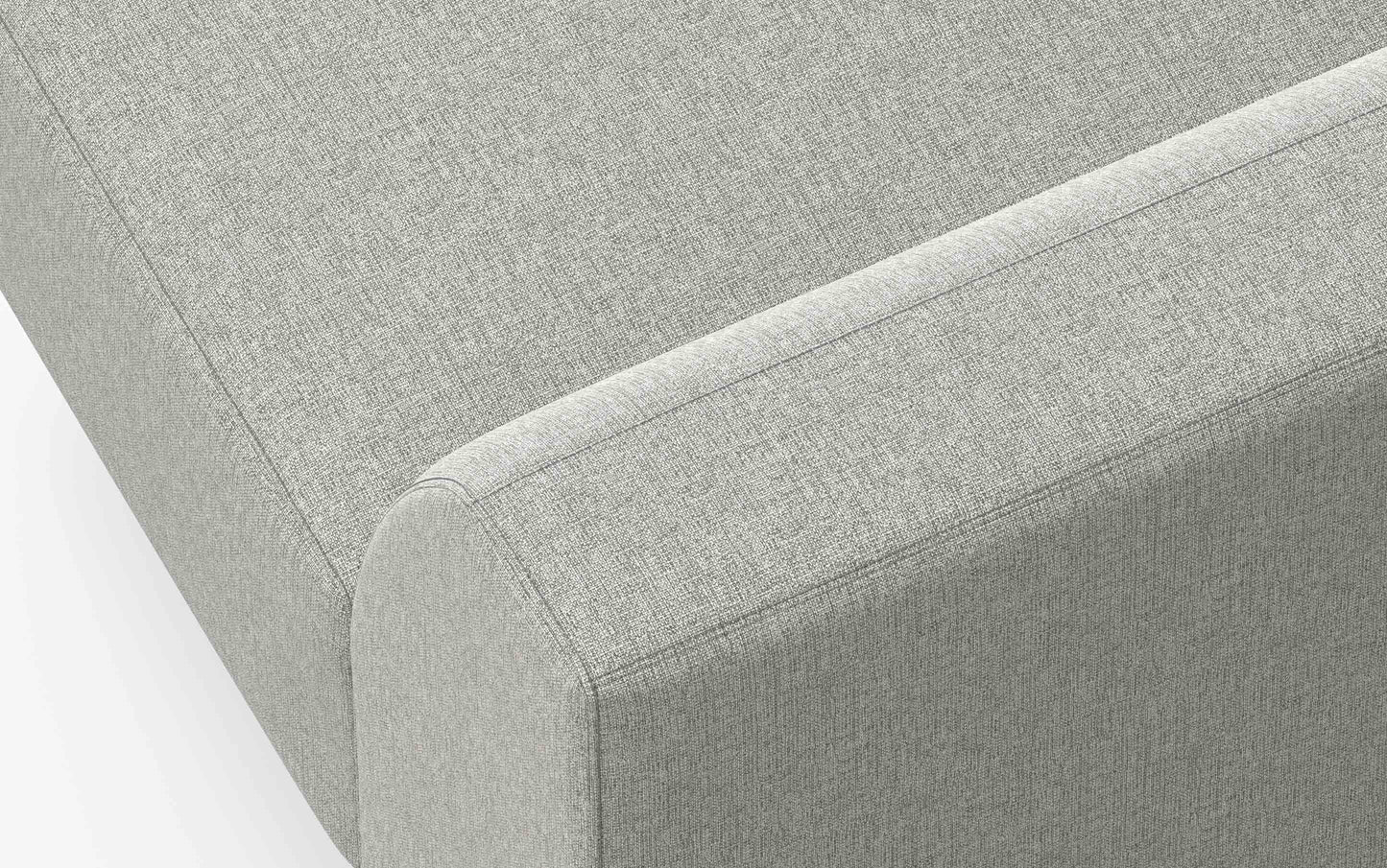 Pale Grey Performance Fabric | Rex Left Arm Module in Performance Fabric