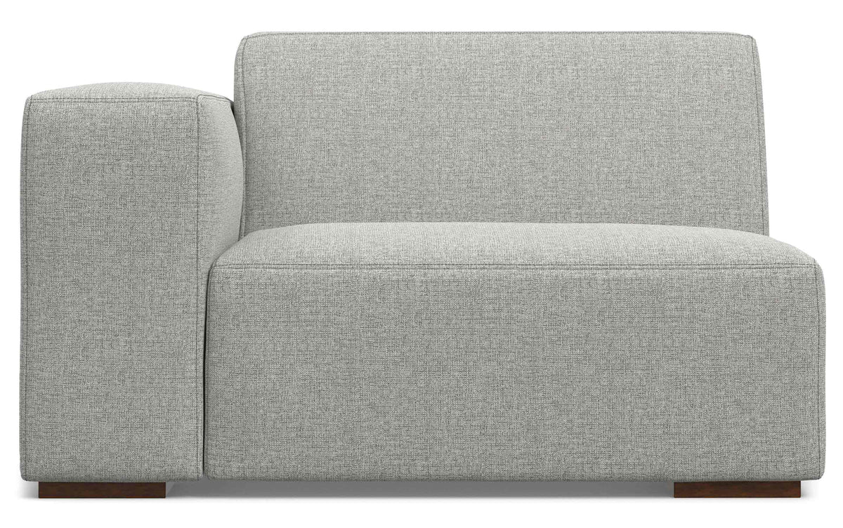 Pale Grey Performance Fabric | Rex Left Arm Module in Performance Fabric