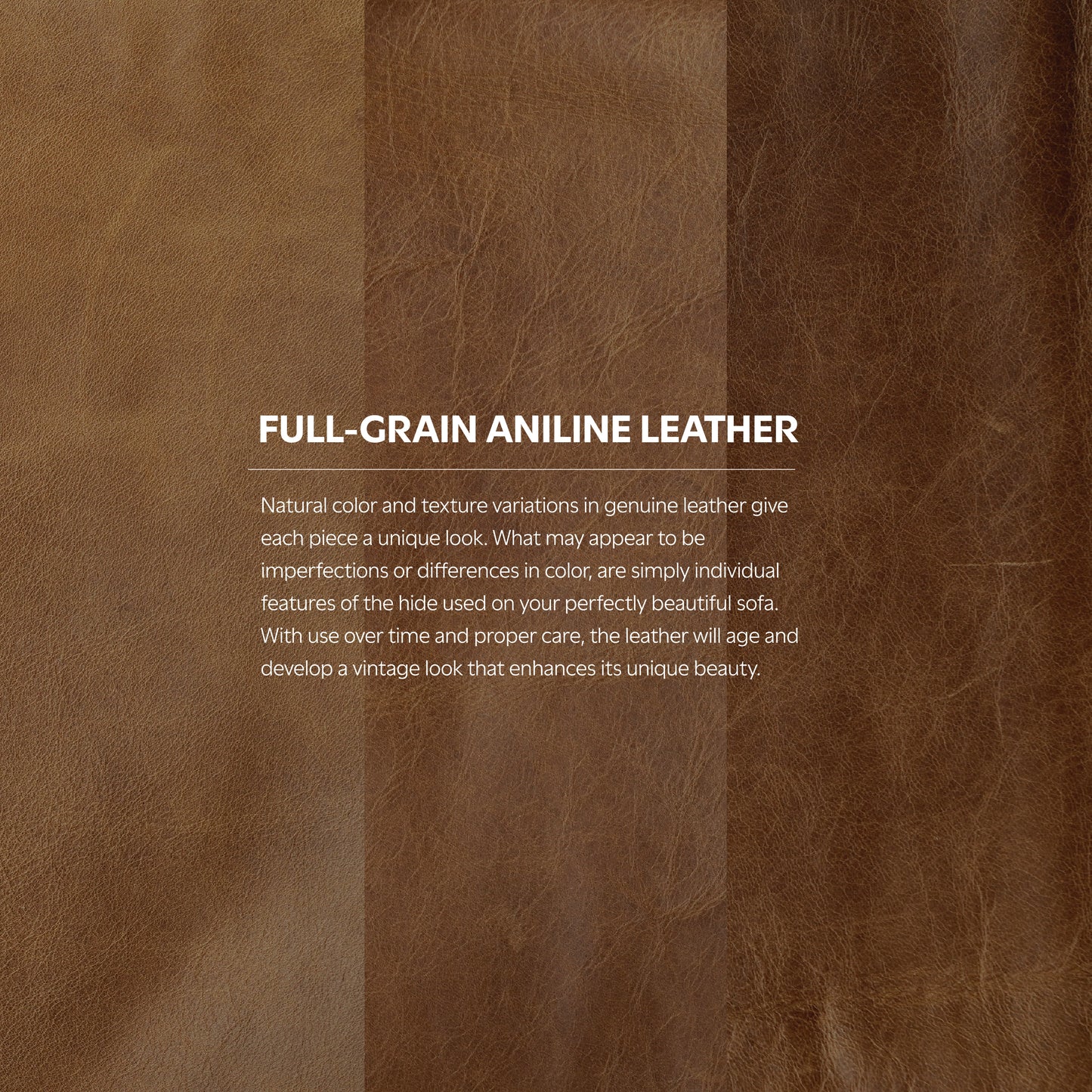 Caramel Brown Genuine Leather | Rex Ottoman in Genuine Leather