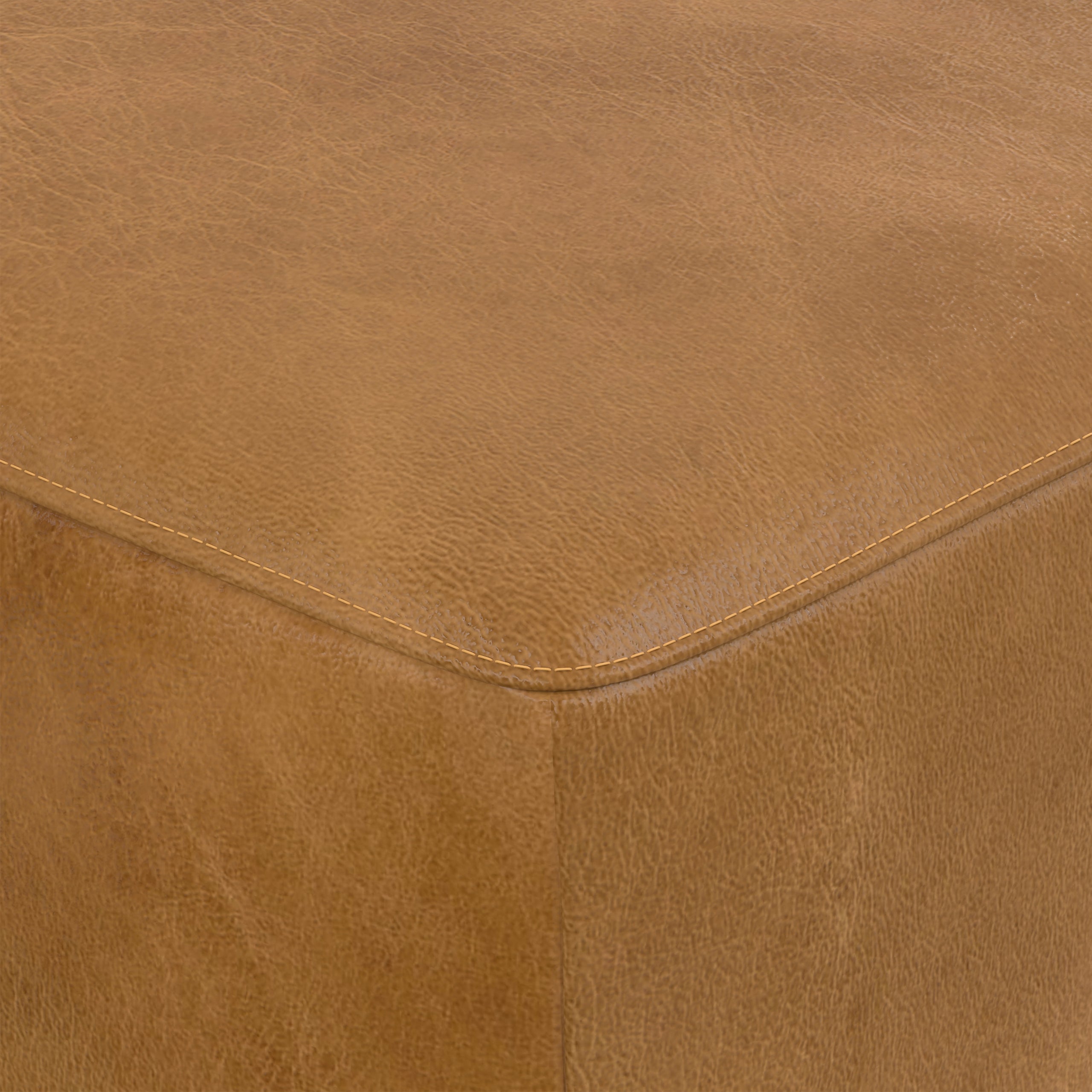 Sienna Genuine Leather | Rex Ottoman in Genuine Leather