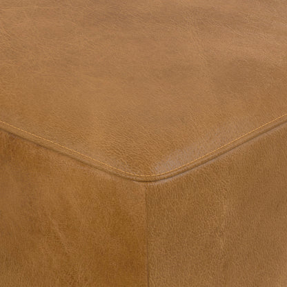 Sienna Genuine Leather | Rex Ottoman in Genuine Leather