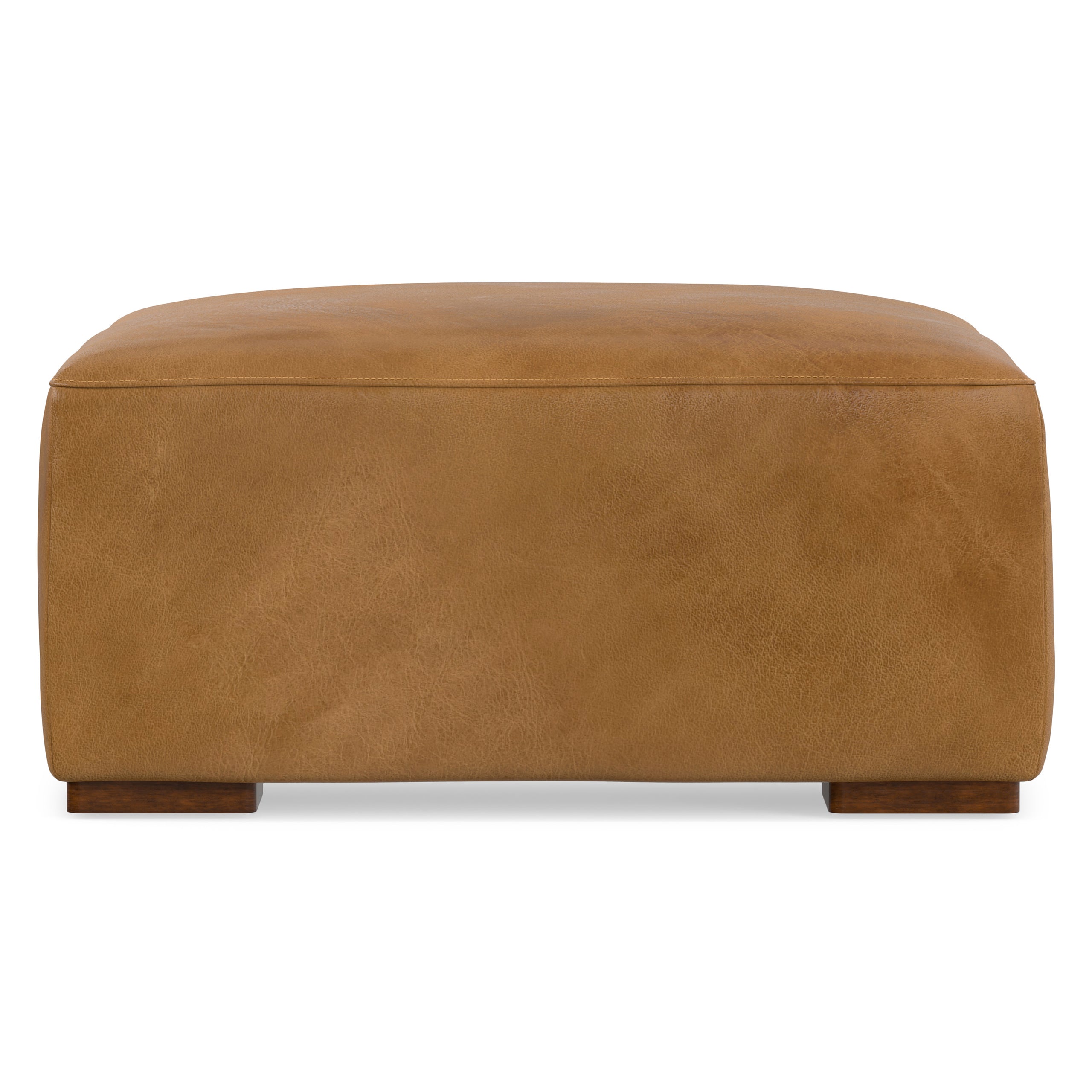 Sienna Genuine Leather | Rex Ottoman in Genuine Leather